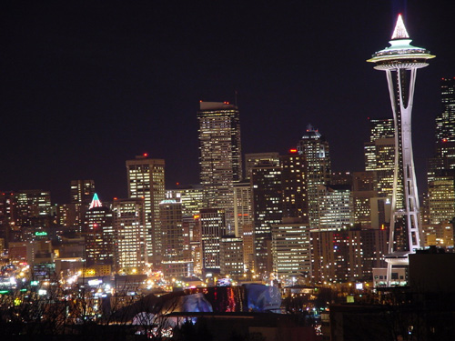 Seattle by night